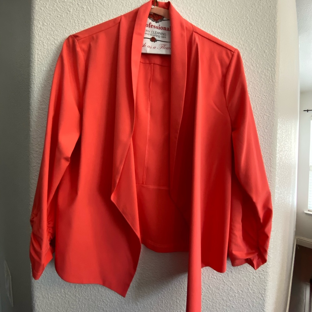 Salmón Silk Blazer